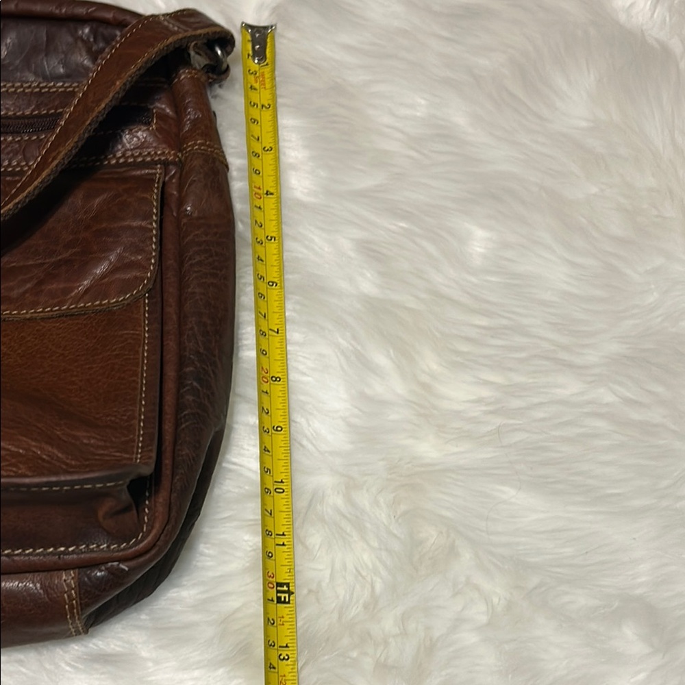 Jack George Voyager Brown Leather Men's Crossbody Bag - Picture 12 of 12